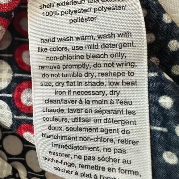 Tommy Hilfiger Black and White Relaxed Blouse with Mandarin Collar (749) - Picture 13 of 14